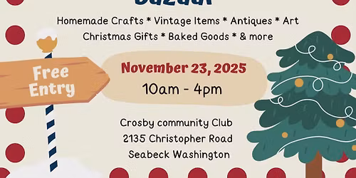 3rd Annual Crosby Holiday Bazaar