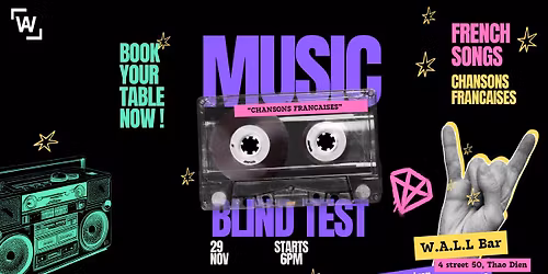 \ud83c\udfb6 FRENCH SONGS BLIND TEST \u2013 TRIVIA NIGHT! \ud83c\udfb6 