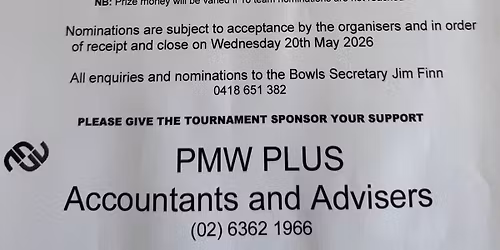 PMW PLUS OPEN GENDER PAIRS TOURNAMENT 