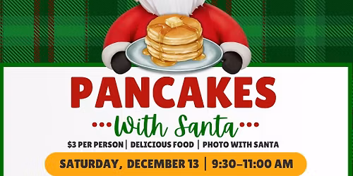 Pancakes with Santa hosted by Friends of King Family Library