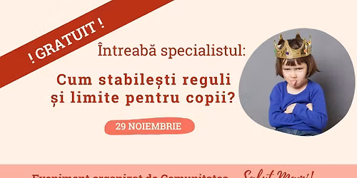 Cum stabile\u0219ti reguli \u0219i limite pentru copii?