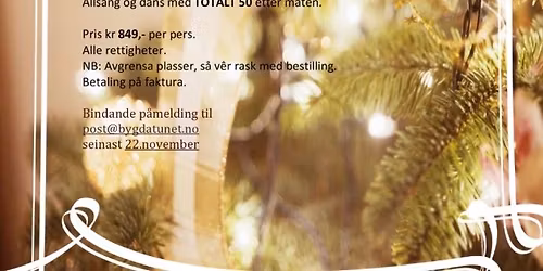 Julabord p\u00e5 bygdatunet 