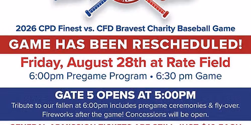 CPD Finest VS CFD Bravest Charity Baseball Game
