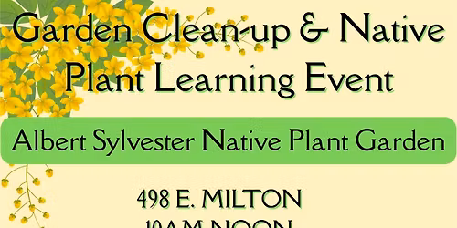 Albert Sylvester Native Plant Learning event