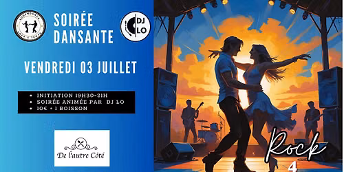 Vendredi 3 Juillet \u2013 Soir\u00e9e Rock & Danse \u00e0 la Terrasse de L'AUTRE C\u00d4T\u00c9 \ud83c\udfb6