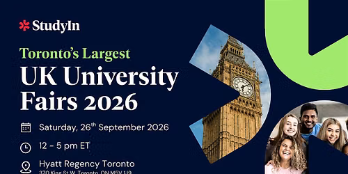 StudyIn UK University Fair - Toronto