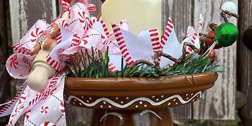 Gingerbread Candle Holder Class