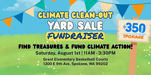 Climate Clean-Out Yard Sale Fundraiser!