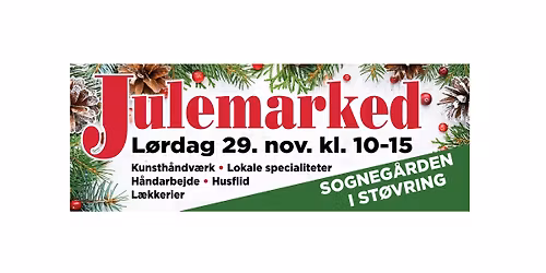 Julemarked i sogneg\u00e5rden i St\u00f8vring