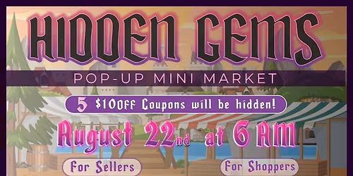 Hidden Gems (pop up mini market)
