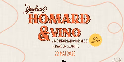 Souper-b\u00e9n\u00e9fice Homard & Vino