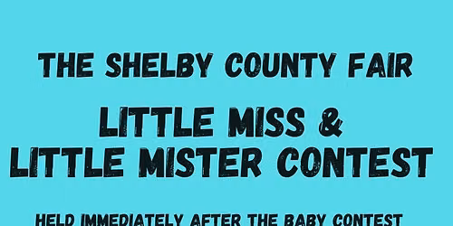 Shelby County Fair Little Miss & Mr. Contest