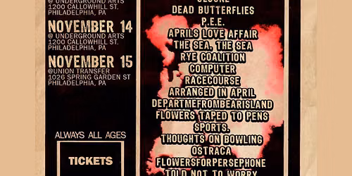Dilly Dally Fest: Eldritch Anisette  Jejune & Racecourse