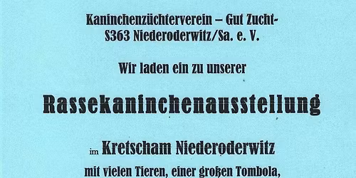 Rassekaninchenausstellung