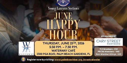 YLS June Happy Hour at Waterway Cafe [New Date]