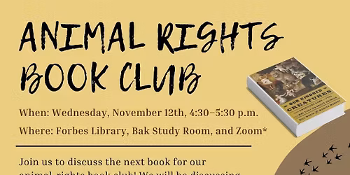 Animal Rights Book Club