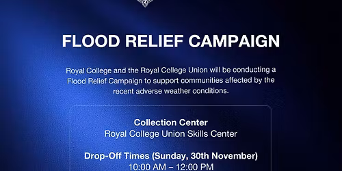 Flood Relief Campaign 