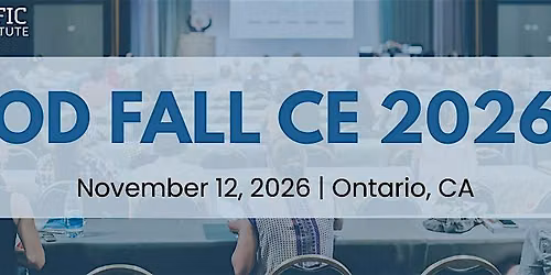 PEI Fall CE 2026- Ontario, CA