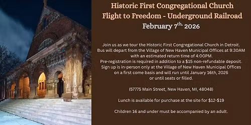 Historic First Congregational Church - Trip