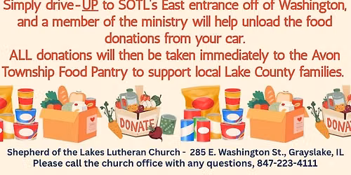 Food Drive - Drive-UP\/Drop-OFF donations
