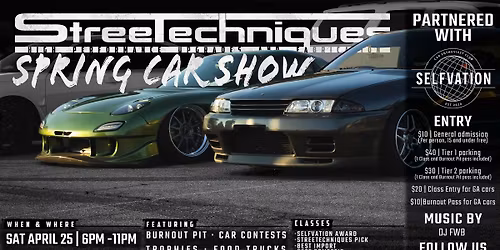 StreeTechniques X Selfvation Spring Car Show