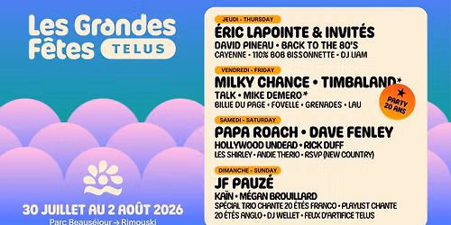 Les Grandes Fêtes TELUS | 20e édition 🎉