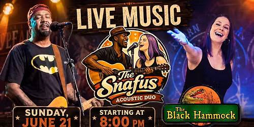Live at The Black Hammock: The Snafus Acoustic Duo!