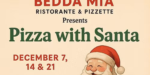 Pizza, Photos & Holiday Cheer- Santa\u2019s Here!