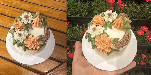 HTX Cake Decorating Experience: Fall Buttercream Florals