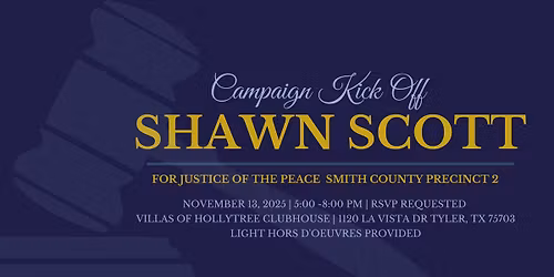 Campaign Kick Off Party - Shawn Scott for JP2