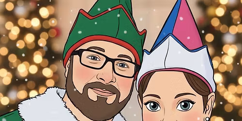 Hot Chocolate and Candy Canes with Buddy and Jovie at Cedar Street Lights!