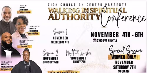 Walking in Spiritual Authority Conference