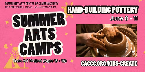 Hand-Building Pottery (Teen Art Project - Ages 13 - 18)