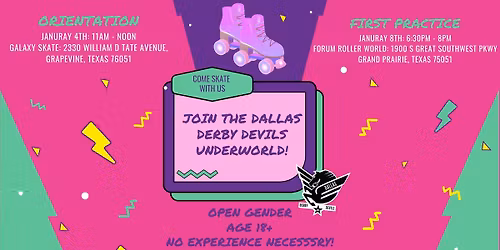 Underworld 2026 New Beginnings Session: Skaters + Officials