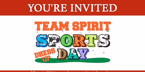 Team Spirit Sports Dress Up Day
