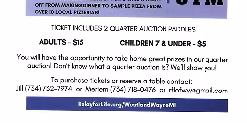 2025 Pizza Palooza & Quarter Auction 