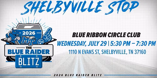 Blue Raider Blitz - Shelbyville