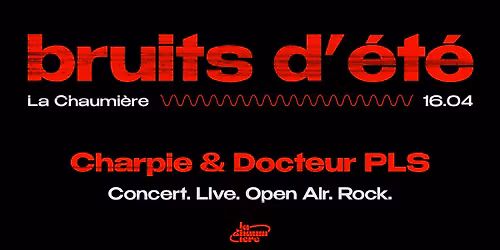 Bruits d'\u00c9t\u00e9 : Soir\u00e9e Rock avec Charpie & DR PLS \u00e0 La Chaumi\u00e8re \ud83e\udd18