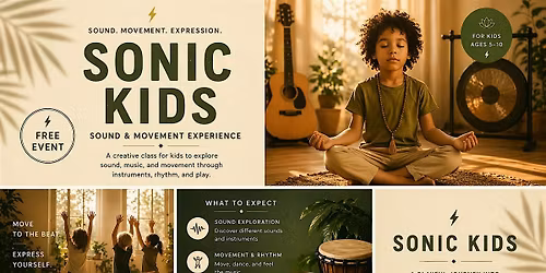 SonicKids: Sound & Movement Experience (Free Intro Class - Ages 5-7)