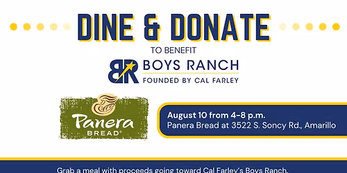 Dine & Donate for Cal Farley's Boys Ranch