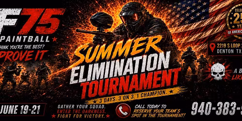 Summer Elimination Paintball Tournament