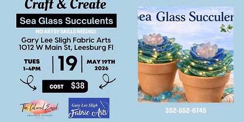 Craft & Create - Sea Glass Succulents