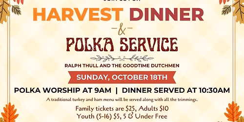 Harvest Dinner & Polka Service