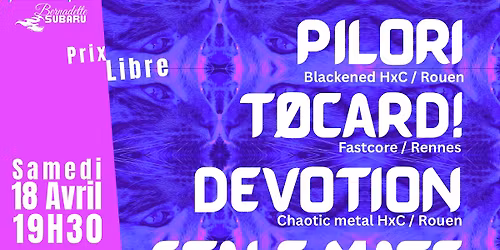 PILORI + DEVOTION + STALEMATE + T\u00d8CARD!