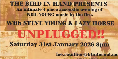 Neil Young Tribute (Unplugged by the fire) at the Bird in Hand, Fareham