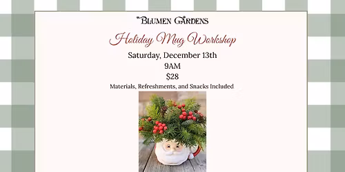 Holiday Mug Workshop
