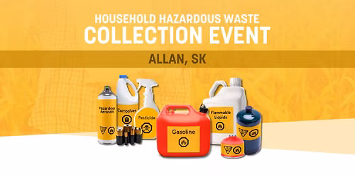 HHW collection event in Allan, SK