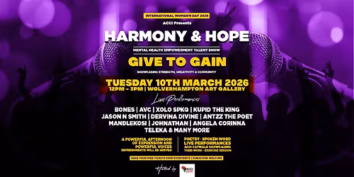 International Women's Day 'Harmony & Hope' Event