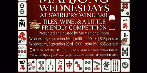 Open Play American Mahjong at Swirlery Wine Bar