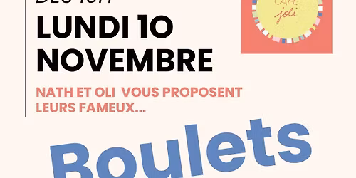 Soir\u00e9e d\u00e9gustation de boulets